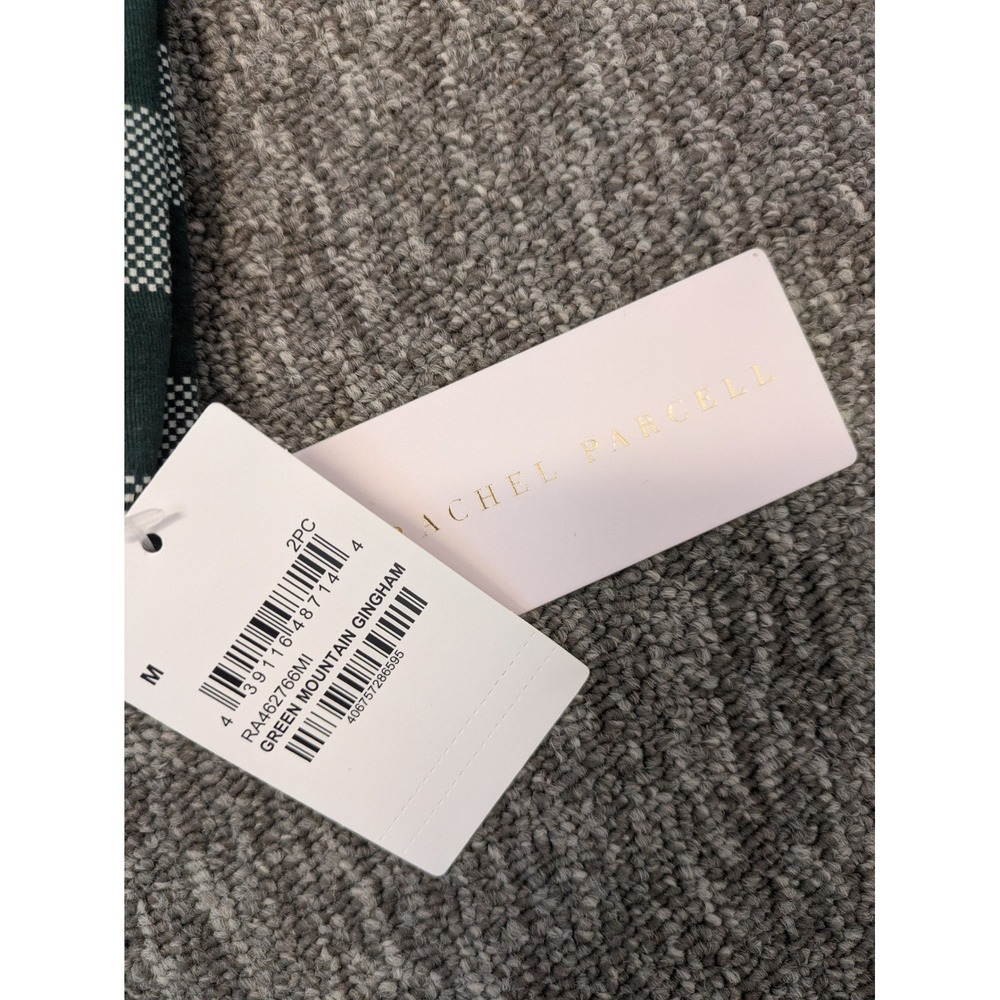 Rachel Parcell Green Buffalo‎ Check Gingham Long Sleeve Shirt Women's Medium NWT - Picture 2 of 6